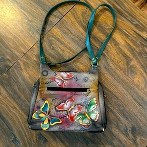 Anusschka leather purse